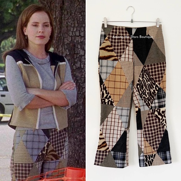 Super Rare 90s D&G Patchwork Capri Pants ASO Anya in Buffy the Vampire Slayer - Picture 1 of 7